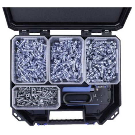 SCELL-IT Mallette MINI spéciale plaquiste 500 chevilles avec pince - EX-462969005