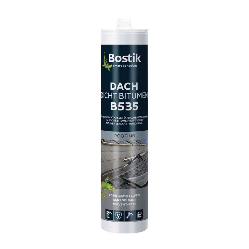 Bostik - Scellant bitume pour toiture B535 cartouche noire 300ml (Par 12) - Noir