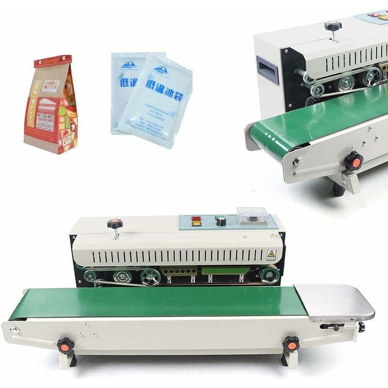 Gojoy - Scellant de Machine de cachetage de Bande de Sac en plastique, 500W 0-12 m/min FR900 Scellant Automatique Horizontal De Machine De cachetage