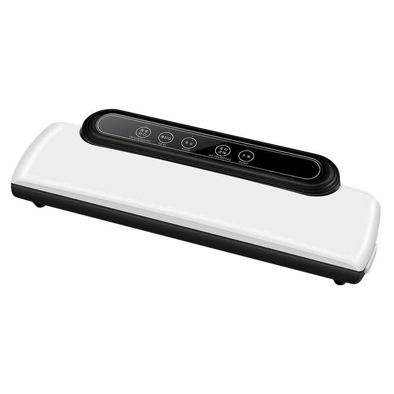 Machine à sceller sous vide, machine à sceller les aliments automatique pour bac à légumes, avec indicateur led de mode aliments secs et humides