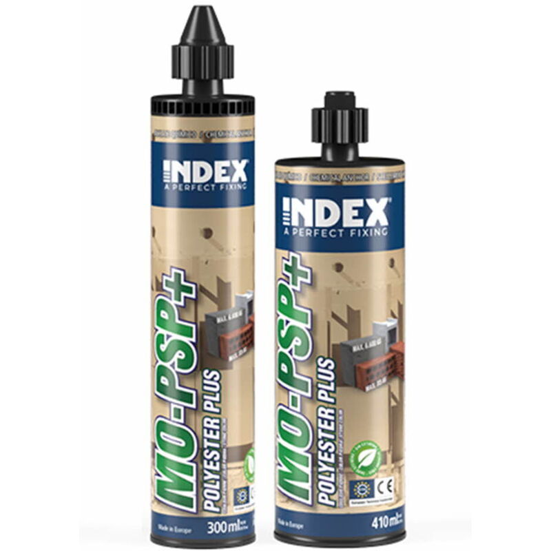 Index - Scellement chimique - Polyester sans styrène - couleur Pierre 410 ml - Boite de 12