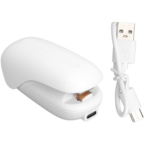 Scelleuse de Sachets Mini USB Rechargeable pour Aliments et Snacks, Scelleuse Portable pour Conservation