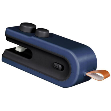 Scelleuse sous vide 2 en 1, rechargeable par USB, scelleuse sous vide intelligente, scelleuse thermique, scelleuse sous vide alimentaire portable, sac d'emballage bleu.