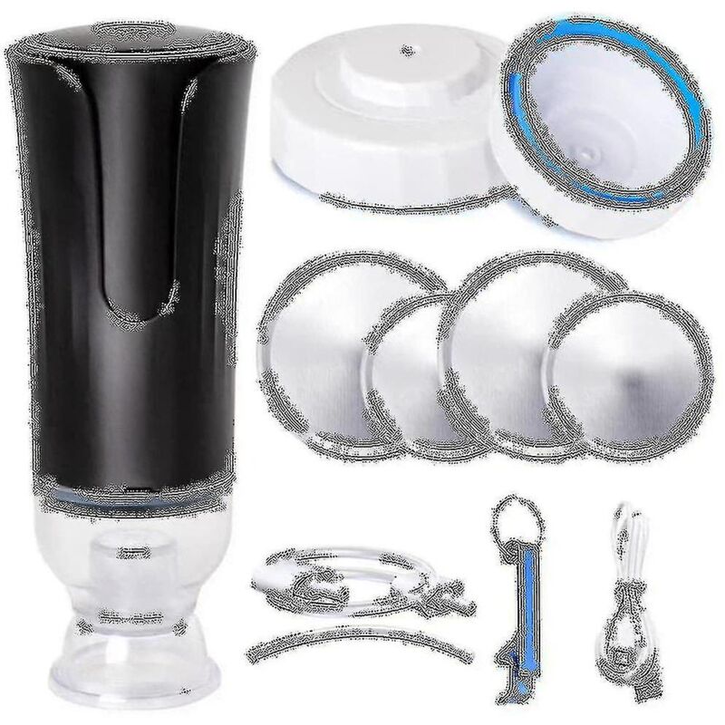 Scelleuse sous vide pour bocaux Mason pour bocaux à ouverture large et régulière, kit de scelleuse de bocaux pour le stockage des aliments