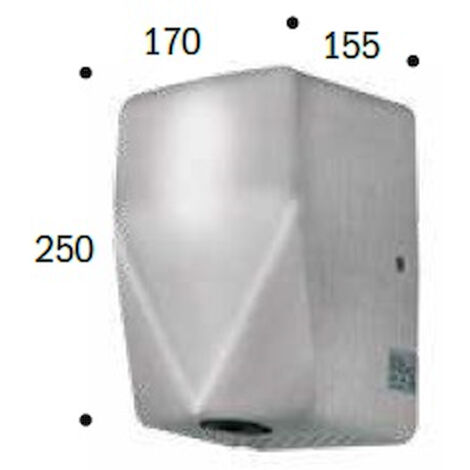 SCELTO DA DESIVERO Asciugamani elettr.inox satinato 230v codice prod: DSV16605