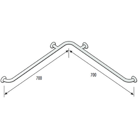 SCELTO DA DESIVERO Dsv06802 corrimano angolo acciaio rivest. nylon codice prod: DSV06802