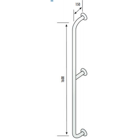 SCELTO DA DESIVERO Dsv06804 corrimano verticale par./par. acciaio codice prod: DSV06804