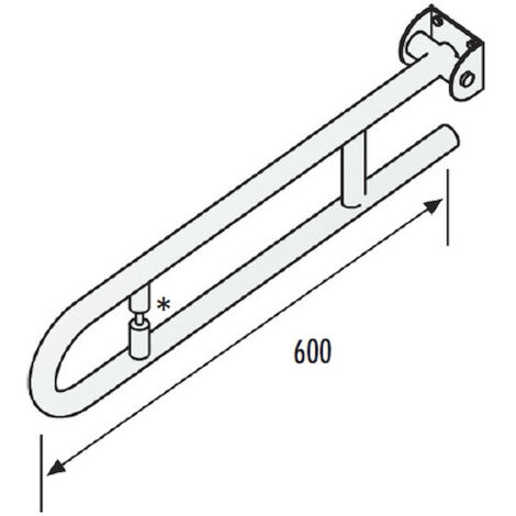 SCELTO DA DESIVERO Dsv06807 barra ribaltabile acciaio rivest. nylon codice prod: DSV06807