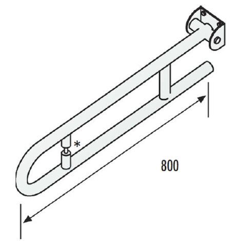 SCELTO DA DESIVERO Dsv06808 barra ribaltabile con portarotolo codice prod: DSV06808