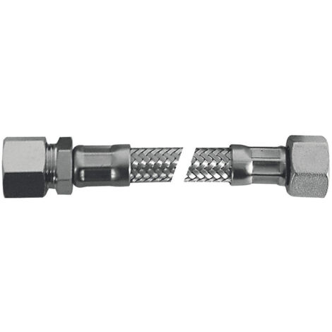 SCELTO DA DESIVERO Flessibile Flex inox attacco bicono d.10 f 3/8"l.300 codice prod: DSV04749