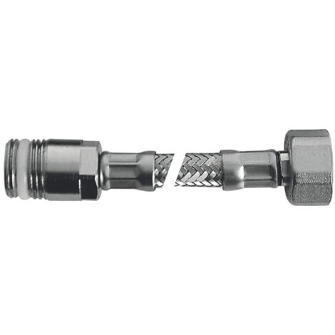 SCELTO DA DESIVERO Flessibile Flex inox c/rosone mp 1/2"xf1/2"l.400 codice prod: DSV04712
