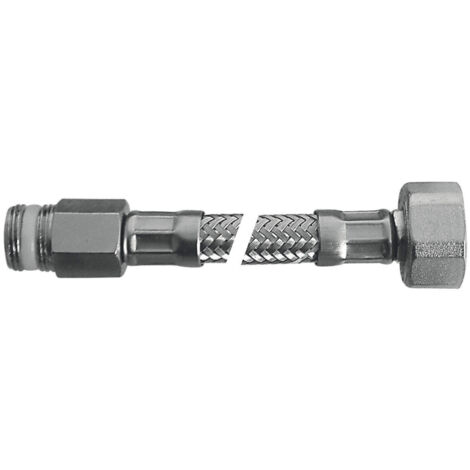 SCELTO DA DESIVERO Flessibile Flex inox c/rosone mp 3/8"xf1/2"l.200 codice prod: DSV04698