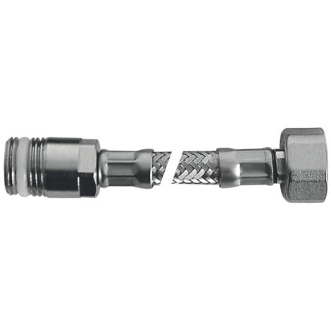 SCELTO DA DESIVERO Flessibile Flex inox con rosone mp 1/2"xf1/2"l.200 codice prod: DSV04708