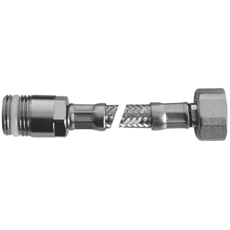 SCELTO DA DESIVERO Flessibile Flex inox con rosone mp 1/2"xf3/8"l.250 codice prod: DSV04719