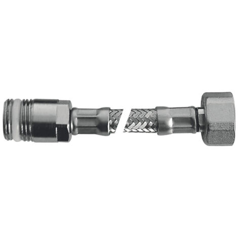 SCELTO DA DESIVERO Flessibile Flex inox con rosone mp 1/2"xf3/8"l.400 codice prod: DSV04722