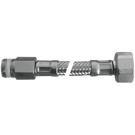 SCELTO DA DESIVERO Flessibile Flex inox con rosone mp3/8"xf3/8"l.1000 codice prod: DSV04696
