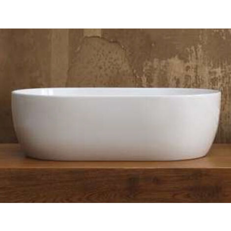 SCELTO DA DESIVERO Lavabo in ceramica ovale 55x36 bianco opaco da appoggio senza troppieno codice prod: DSV17434