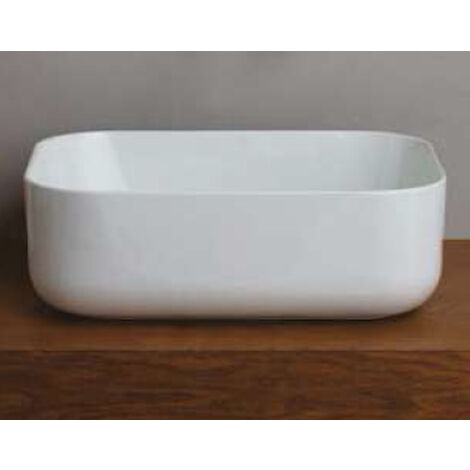 SCELTO DA DESIVERO Lavabo in ceramica rett. 50x37 bianco lucido da appoggio senza troppieno codice prod: DSV17431