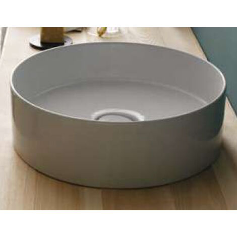 SCELTO DA DESIVERO Lavabo in ceramica tondo d.40 bco luc. da appoggio s/troppieno codice prod: DSV17436