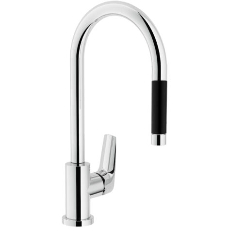SCELTO DA DESIVERO Miscelatore Five per lavello con doccetta estraibile in ottone codice prod: DSV16471