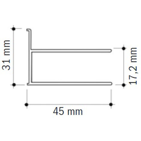 SCELTO DA DESIVERO Profilo compens.3cm x186h x box docc. codice prod: DSV11182