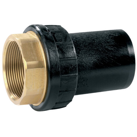 SCELTO DA DESIVERO Raccordo di transizione pe/ottone diritto filettato f gas/acqua 110x4" codice prod: DSV14435