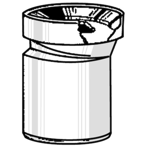 SCELTO DA DESIVERO Raccordo wc bianco ecc. dn 110 l160 codice prod: DSV02053