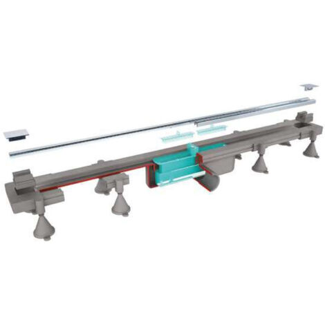 SCELTO DA DESIVERO Set griglia inox,ritagliabile su misura l.400-800 mm x sc.doccia a pavim. codice prod: DSV17117