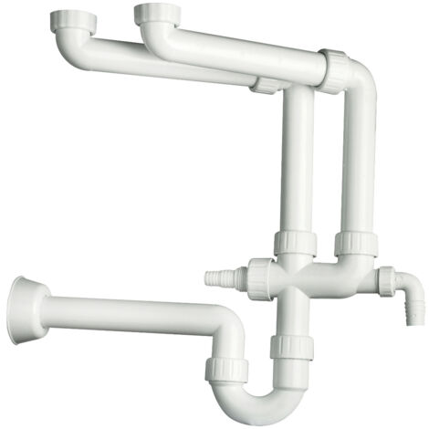 SCELTO DA DESIVERO Sifone pp 1,1/2x40 lav.2 bacini 2 att. codice prod: DSV09403