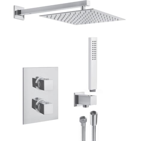 SCELTO DA DESIVERO Sistema doccia incasso termost quadro 2 vie con dev ceram soff 25cm br doccia e docc codice prod: DSV15298
