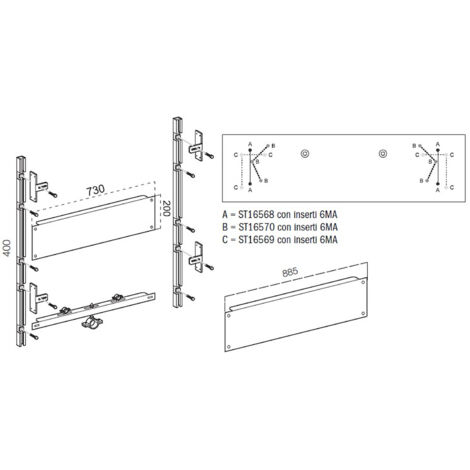 SCELTO DA DESIVERO Struttura full per staffa lavabo per codice prod: DSV16571