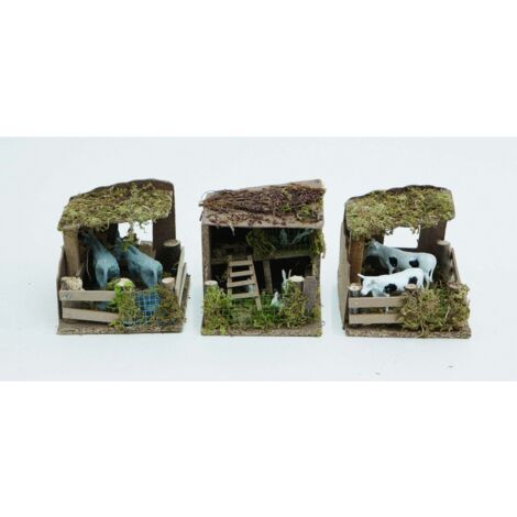 Scena stalla per presepe mod. assortiti pz 1