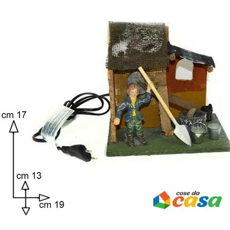 Scenario mestieri per presepe con movimento per decorazioni addobbi di natale