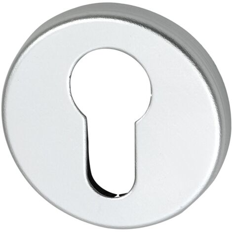 SCH-LINE Zylinderrosette PZ, U-/L-Form, ø 50 mm, Höhe 7 mm, silber eloxiert