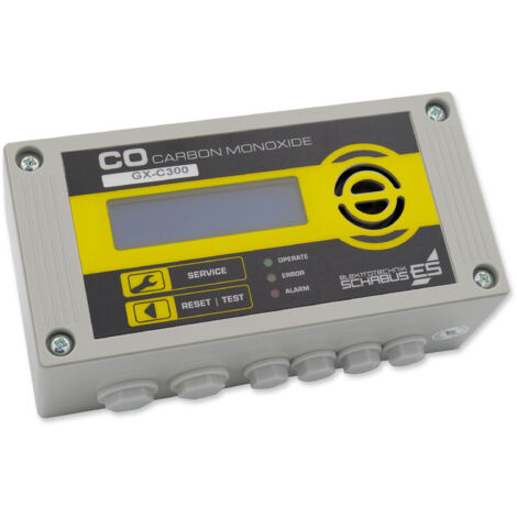 Schabus GX-C300 Kohlenmonoxid-Melder  mit internem Sensor netzbetrieben detektiert Kohlenmonoxid