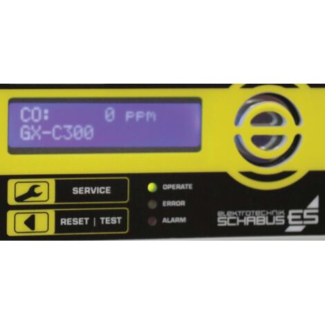Schabus GX-C300P Kohlenmonoxid-Melder  mit internem Sensor netzbetrieben detektiert Kohlenmonoxid