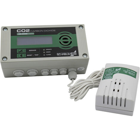 Schabus GX-D250 Luftgütesensor  mit internem Sensor netzbetrieben detektiert Kohlendioxid