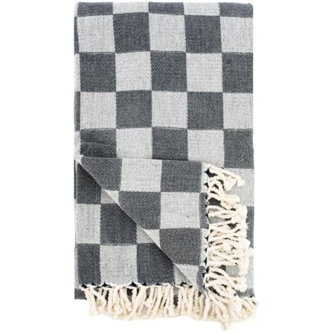 Schachbrettartiges Plaid aus Baumwolle