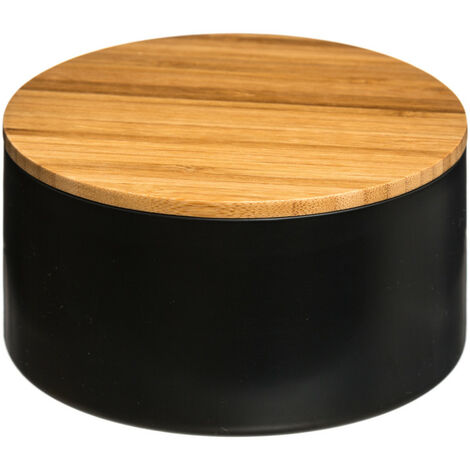 Schachtel mit Spiegeldeckel Natureo Atmosphéra. - Schwarz