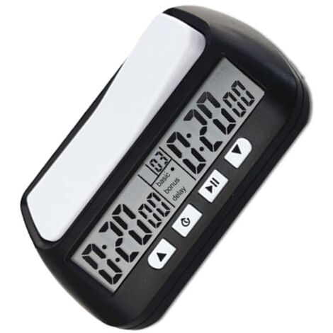Schachuhr Digitaler Schachtimer mit akustischer Alarmfunktion YS 902 Schwarz Englische Version.