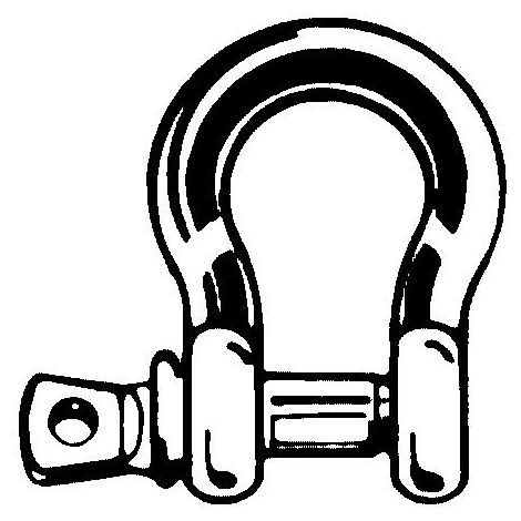Normschäkel Edelstahl Bolzen-ø 8 mm Lichte=16 mm