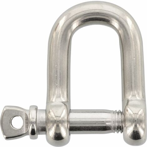 Schäkel (Normschäkel) Verbinder gerade kurz mit Schraubbolzen ø 4mm Lichte=8mm