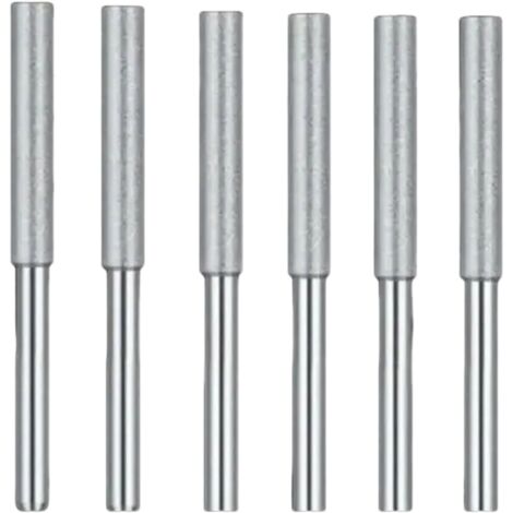 Schärfkopf für Kettensägenketten, Kettensägenkettenfeilen-Schärfkopf – Silber 4.0, 6er-Packung