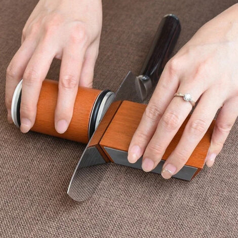 Schärfset für Rollenmesser, Rollenmesserschärfer für gerade Klingen mit 15- und 20-Grad-Winkeln, Schärfset für Rollenmesser mit Diamantscheiben für