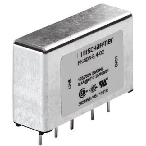 Schaffner FN 406-3-02 FN 406-3-02 Filtro antidisturbo 250 V/AC 3 A 2.5 mH (L x L x A) 45 x 15 x 28 mm 1 pz.