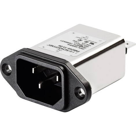 Schaffner FN9244-1-06 FN9244-1-06 Netzfilter mit Kaltgerätebuchse 250 V/AC 1 A  (L x B) 48 mm x 22.5