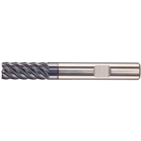 Schaftfräser lang VHM AlTiN+ Z6 45Grad Schaft HB 16,0mm FORTIS