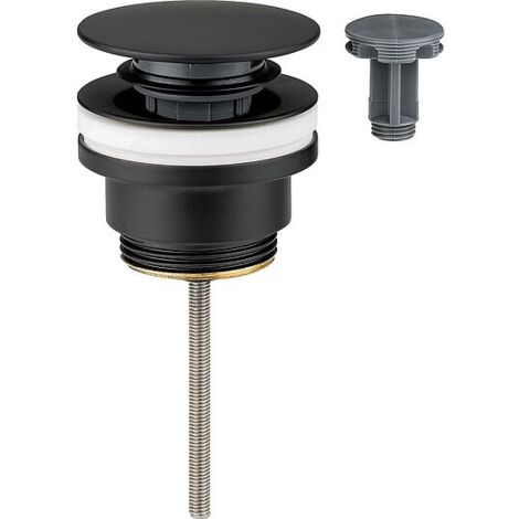 Schaftventil Klicker / festehend Matt Schwarz, DN32 (1 1/4'') - 0 - 70 mm