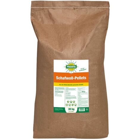Schafwollpellets, Schafwolle Dünger 25 kg Provita, 11,7+5,4 für ca.250m²