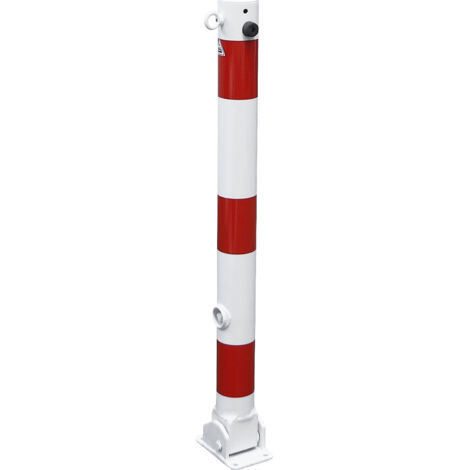 Schake, Potelet de délimitation, Ø 76 mm, blanc / rouge,